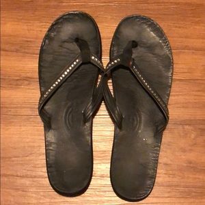 Diamond Rainbow flip flops